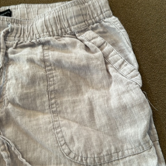 Jones New York Linen Pull On Elastic Pants Size Medium Khaki (TD) - Picture 3 of 5